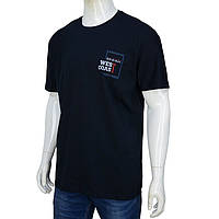 Тёмно синяя мужская футболка Размеры: 54,56,58,60 (18018-1)