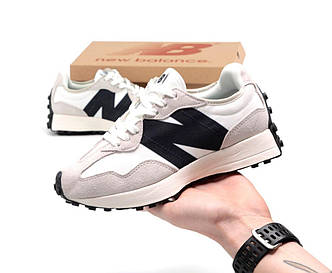 Чоловічі Кросівки New Balance 327 White Black 43