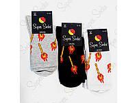 Шкарпетки S0 сірники ( білий/сірий/чорний) р.36-40 12пар ТМ Super socks "Wr"