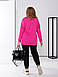 Костюм жіночий спортивний осінь-весна великих розмірів 1396ну  р.52-70 New, фото 6