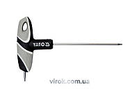 Ключ "TORX" YATO : "T"- образний, Т9, двосторонній, L= 100 мм [12/240] Baumar - Купи Это