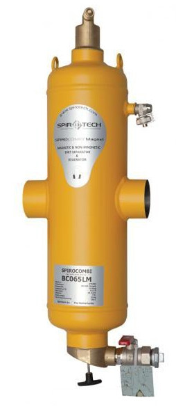 Сепаратор повітря/ забруднення з вмонтованим магнітом SpiroCombi Magnet Air & Dirt - Steel, SPIROTECH (Нідерланди)
