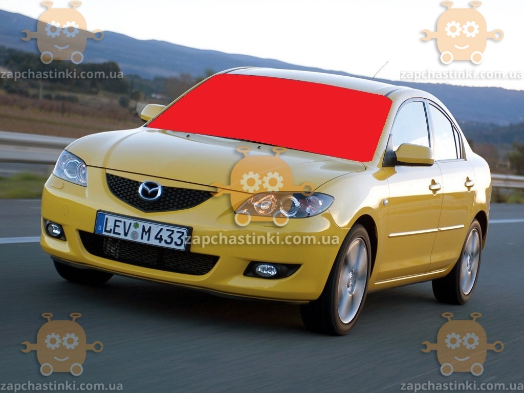 Скло лобове MAZDA 3 після 2003 р. (пр.о AGC Завод) ГС 96767 (запорошено 500 грн)