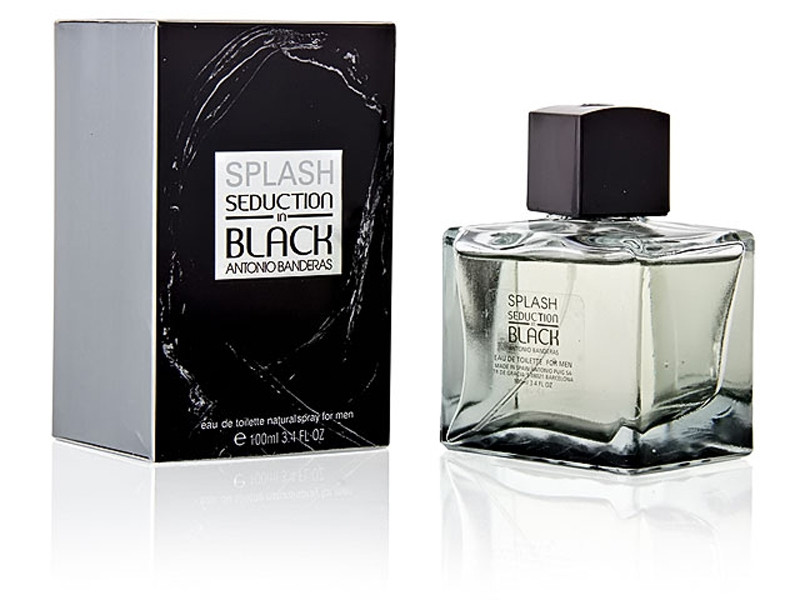 Antonio Banderas Splash Seduction in Black туалетная вода 100 ml. (Антоніо Бандерас Спреш Седакшн ін Блек)