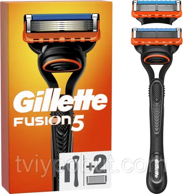 Станок для гоління чоловічий Gillette Fusion5 з 2 змінними картриджами