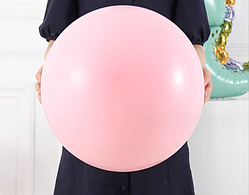 Повітряна куля сюрприз ніжно-рожева, латексна куля пастель 48 см 19" Gemar