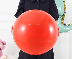 Повітряна куля сюрприз червона, латексна куля пастель 48 см 19" Gemar