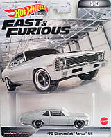 Машинка Hot Wheels Premium - '70 Chevy Nova SS - 2022 Entertainment - Fast & Furious (5/5) - HCP14