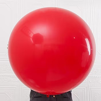 Куля гігант латексний повітряний сюрприз червоний 31" 80 см Gemar