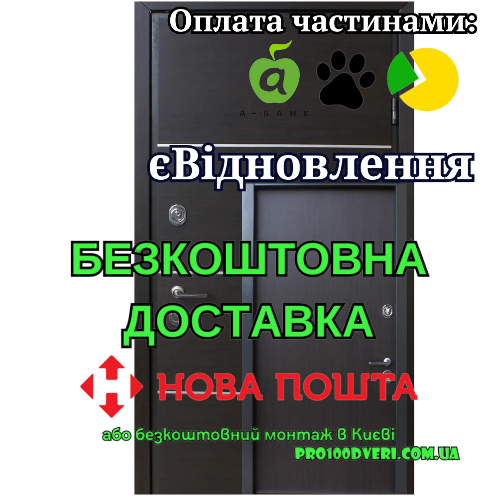 Двері вуличні Страж Proof Party D венге