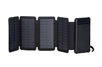 2E Портативний зарядний пристрій Power Bank Solar 8000mAh Black