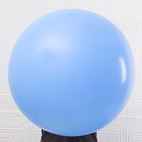 Шар гигант латексный воздушный сюрприз голубой 31" 80 см Gemar
