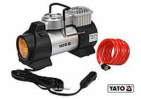 Автомобильный компрессор со светодиодной лампой, 12В 180Вт YATO YT-73460 Baumar - Купи Это