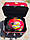 Багажник мото (кофра) DELTA Дельта (залізна червона з шоломом) (вр-во Тайвань) ПД 68354, фото 3