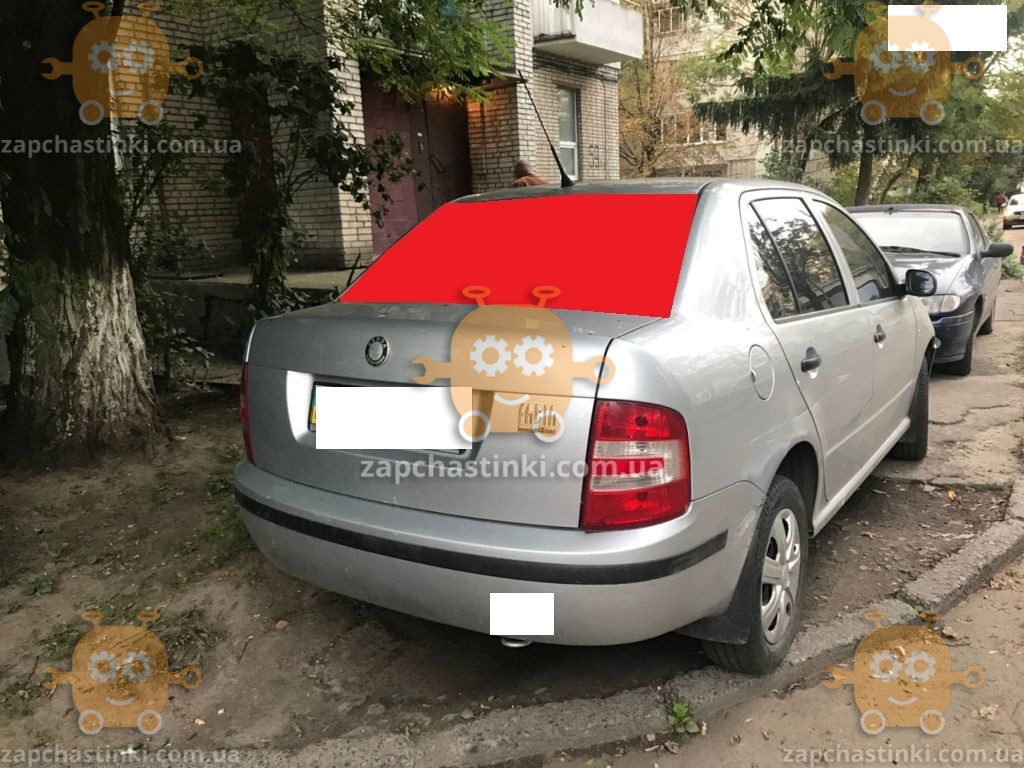 Скло заднє SKODA FABIA, ROOMSTER 2007-15г. (пр-во FUYAO) ГС 103752 (передоплата 300 грн)