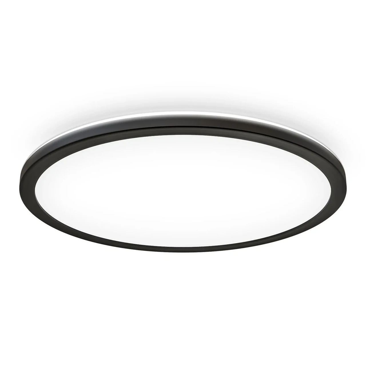 Ультратонкий світлодіодний накладний світильник люстра Slim Back Light 42R BK