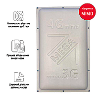 Широкополосная 3G/4G MIMO антена панельного типа MEGA v2 (1700-2700 МГц) с усилением 18 дБ