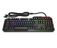 Игровая клавиатура НР OMEN Gaming Sequencer , 115key, LK Optical Blue, USB-A, EN/RU, RGB, черная