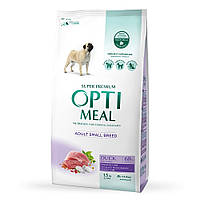 Optimeal Adult Small Dogs сухой корм для собак малых пород с уткой 1.5КГ