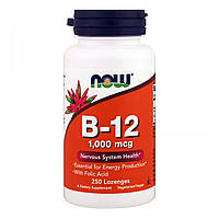 Витамин В-12 (B-12) 1000 мкг 250 леденцов NOW-00468