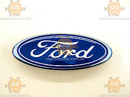 Емблема FORD Форд ХРОМ пластик з напрямними і скотчем (58х146мм) 17803