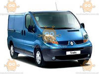 Ветровик Renault Trafiс II фургон 2001-2014 75 мм эконом (скотч) AV-Tuning (комплект из 2шт)