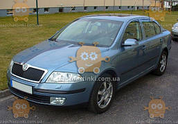 Ветровики Skoda Octavia II А-5 ліфтбек 2004-2013 (скотч) AV-Tuning