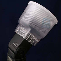 Розсіювач лайтсфера JYC Lambency Flash Diffuser P1 (біла і помаранчева вставки)., фото 2