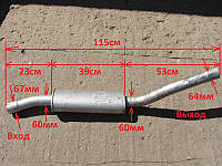 Резонатор Газель Соболь ЗМЗ 405 Толстая труба 115см (пр-во Украина) М 3501023