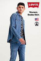 Мужская джинсовая рубашка Levi's® 85745-0001 Western shirt /100% хлопок /Оригинал из США