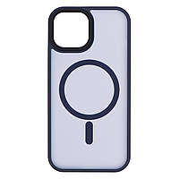 2E Чехол Basic для Apple iPhone 15, Soft Touch MagSafe Cover, Dark Blue Baumar - Я Люблю Это