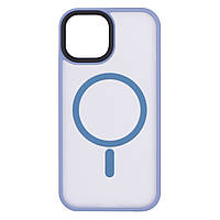 2E Чехол Basic для Apple iPhone 15, Soft Touch MagSafe Cover, Light Blue Baumar - Я Люблю Это