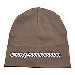 Оптом шапки 48 50 52 і 54 трикотажна подвійна шапка головні убори дитячі гурт (ОШ36385), фото 2