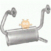 Глушитель Fiat 126 87- 650 R 87-96 FL (производство Polmostrow Польша) №07.02