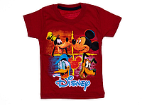 Красная детская футболка для мальчика 80-86 рост (1-1,5 года) Disney