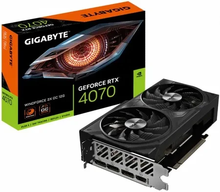 Відеокарта Gigabyte GeForce RTX 4070 WINDFORCE OC 12GB GDDR6X DLSS 3 (GV-N4070WF2OC-12GD)