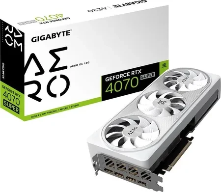 Відеокарта Gigabyte GeForce RTX 4070 SUPER Aero OC 12GB GDDR6X (GVN407SAEROOC12GD)