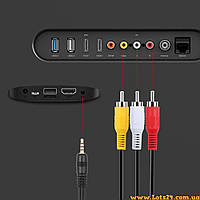 Кабель перходник с тюльпана на мини-джек 2-RCA => 3.5mm Jack