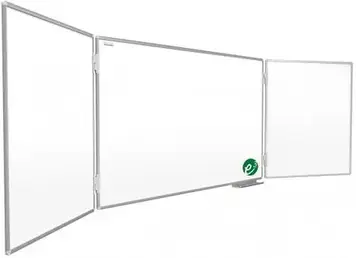 Дошка магнитно-маркерна Allboards Тип триптих PROJECTION P3 керамічна біла 100х170 340CM (TRB1710P3)