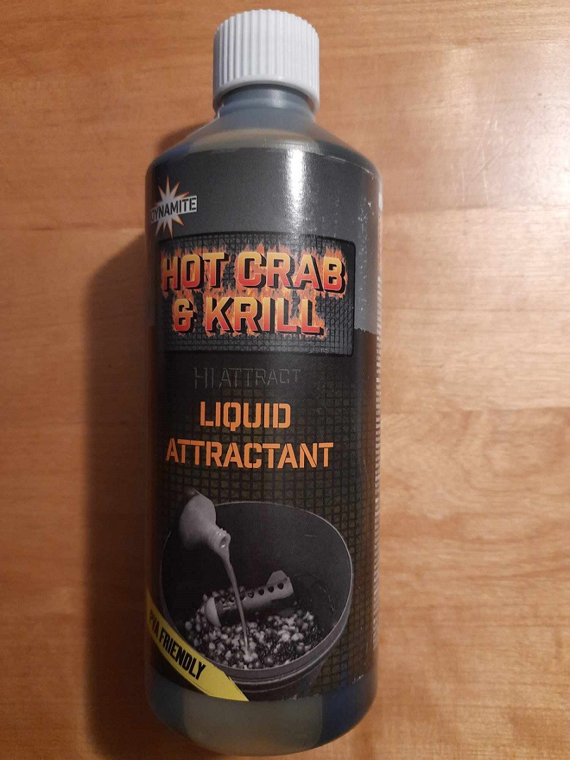 Аттрактант (Ликвид) Dynamite Baits Liquid Attractant Hot Crab & Krill 500ml - фото 1 - id-p2083052986