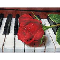 Алмазная мозаика Роза на рояле EJ929 40х30 AmmuNation