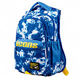 Рюкзак підлітковий YES Icons T-133 48 х 38 х 13 см, блакитний (559471), фото 2