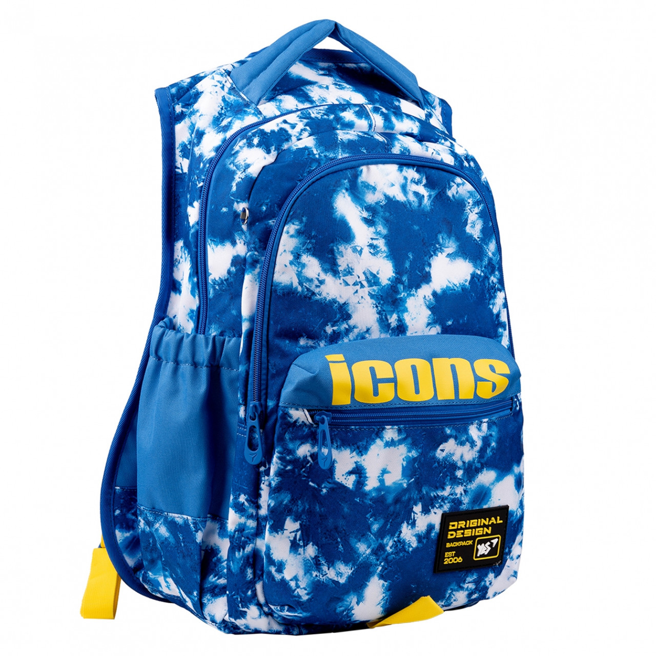 Рюкзак підлітковий YES Icons T-133 48 х 38 х 13 см, блакитний (559471)