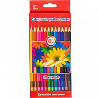 Детские эластичные карандаши для рисования с резинкой CR-777L 12 AmmuNation