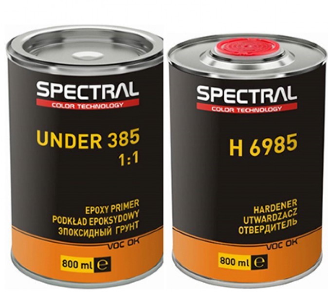 Ґрунт епоксидний Spectral Under 385 + затверджувач H6985 (0.8 л + 0.8 л)