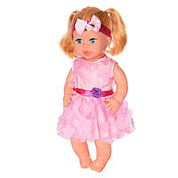 Детская кукла Яринка Bambi M 5603 на украинском языке Розовое платье с цветами AmmuNation