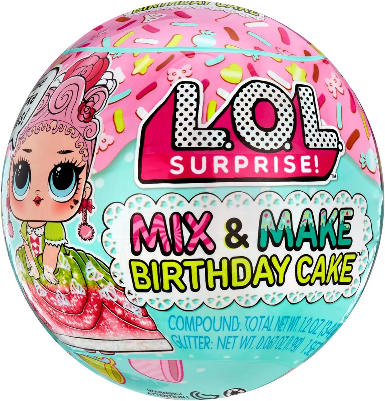 Набір з лялькою лол фантазуй та дивуй LOL Surprise Mix & Make Birthday Cake Tots with Collectible Doll