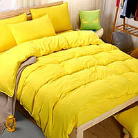 Детский комплект постельного белья в кроватку люльку 110х140 Желтый бязь голд люкс Виталина