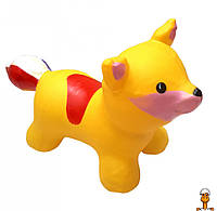 Игрушка-прыгун "лисица", надувная, детская, желтый, от 1 года, Bambi BT-RJ-0074(Yellow)