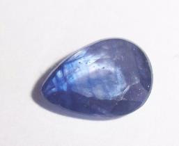 Природний синій сапфір крапля, фото 1